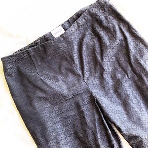 Chico’s patterned black pants, Size Small